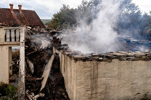 Professional Emergency Fire Cleanup technician working in Zarephath, NJ